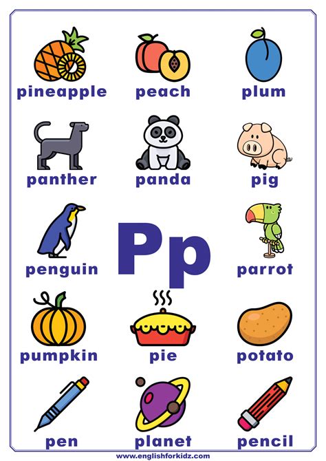 Learn The Letter P .